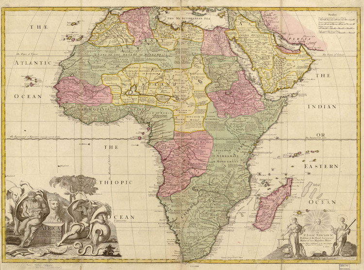 Historic Map - Africa - 1725, image 1, World Maps Online