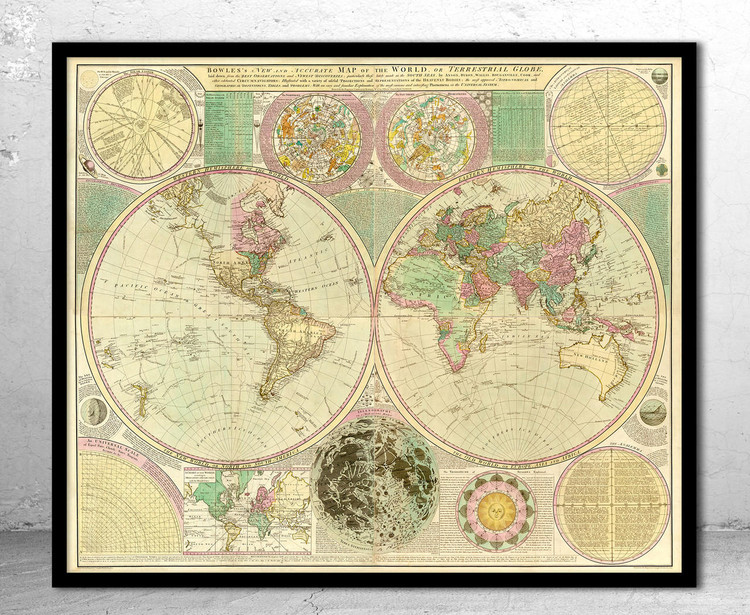 Historic Map - World - 1780 - Carington Bowles, image 1, World Maps Online