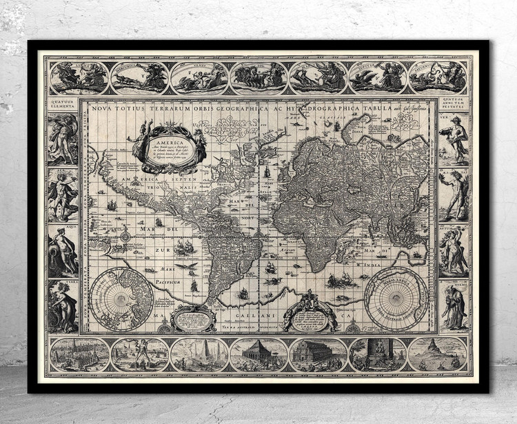 Historic Map - World - 1606 - Willem Janszoon Blaeu, image 1, World Maps Online