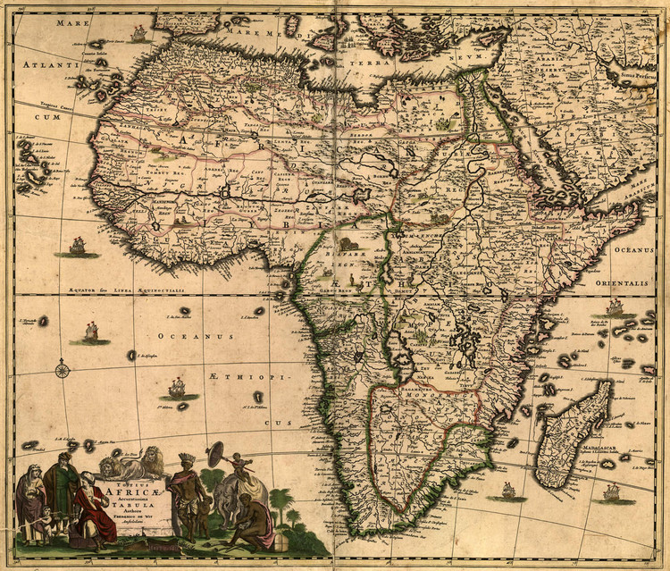 Historic Map - Africa - 1688, image 1, World Maps Online