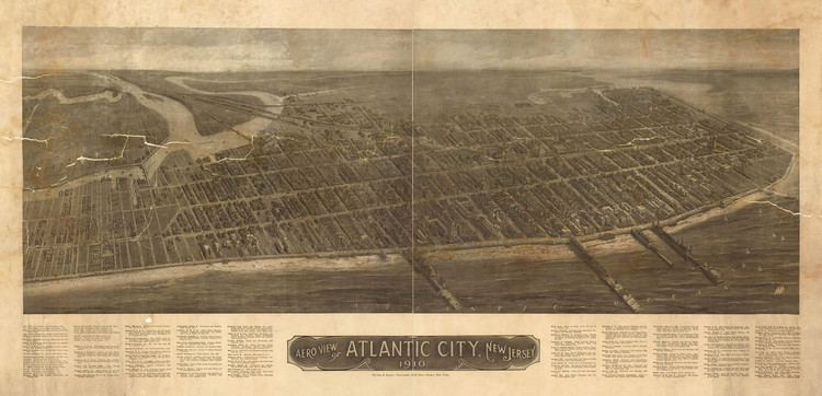 Historic Map - Atlantic City, NJ - 1910, image 1, World Maps Online