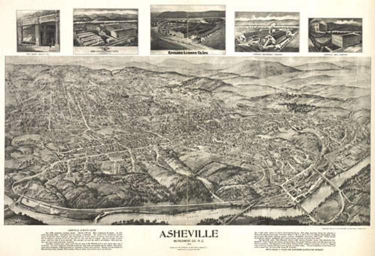 Historic Map - Asheville, NC - 1912, image 1, World Maps Online