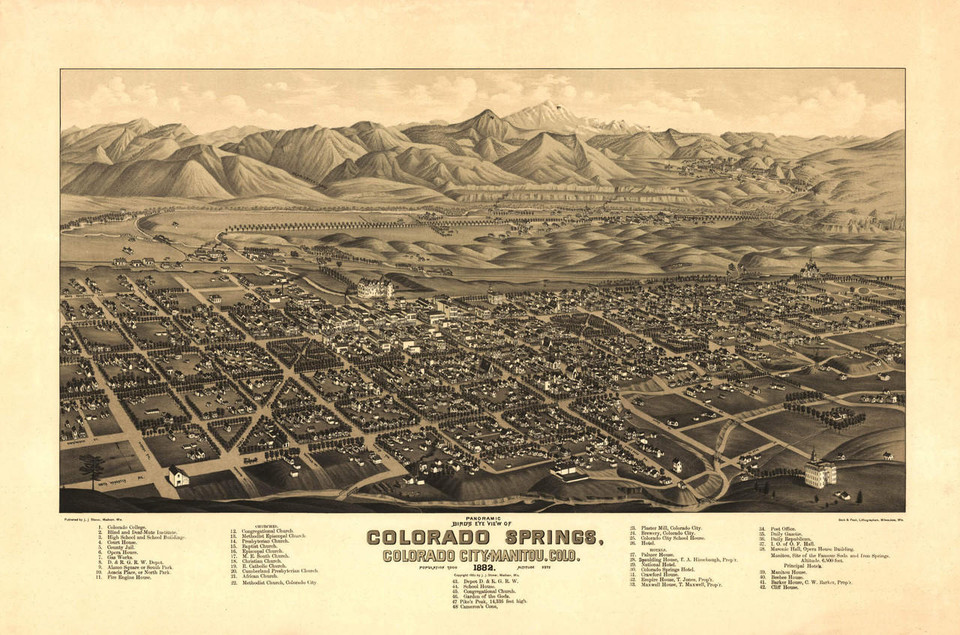 Historical Maps of Colorado | World Maps Online