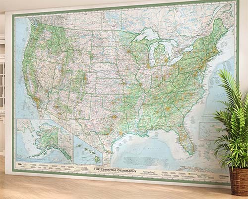 United States Map Murals