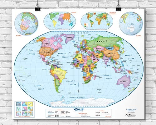 Elementary School Classroom Wall Maps