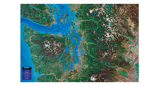 3D Raised Relief Maps of US States