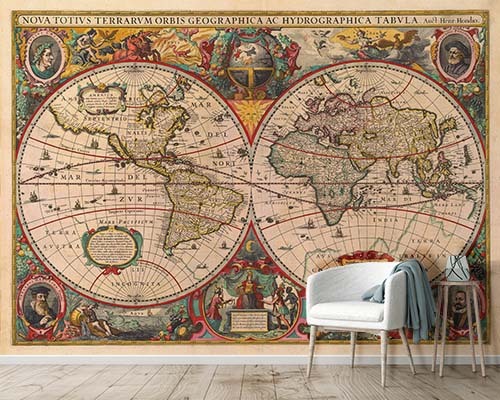 Vintage / Antique Map Murals