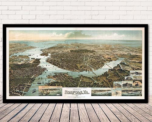 Vintage Panoramic City Maps
