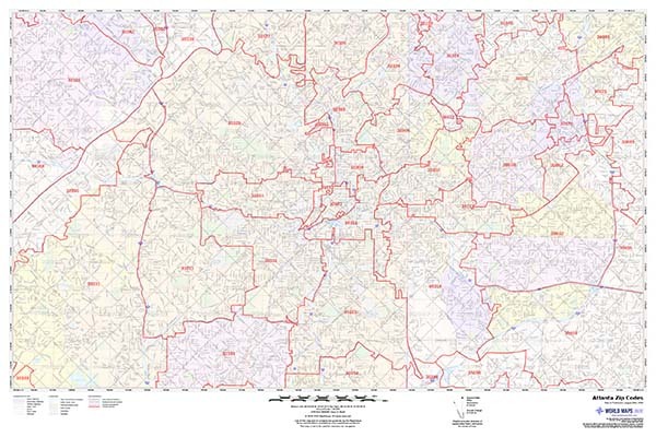 Atlanta Zip Code Map