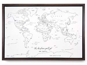 Hand Drawn Style World Map