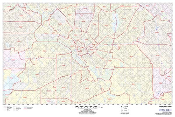 Dallas Zip Code Map