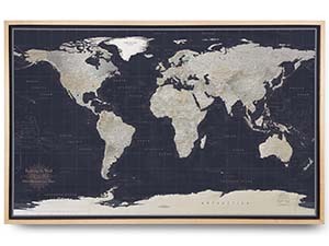 Earth Tones Navy Map