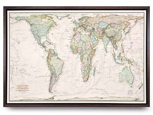 Gall-Peters Antique Style Map