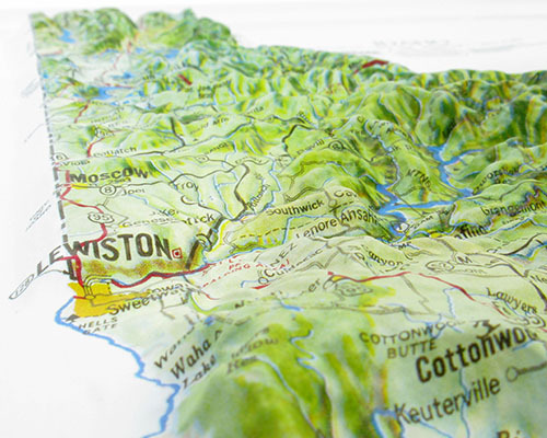 3D Raised Relief Maps