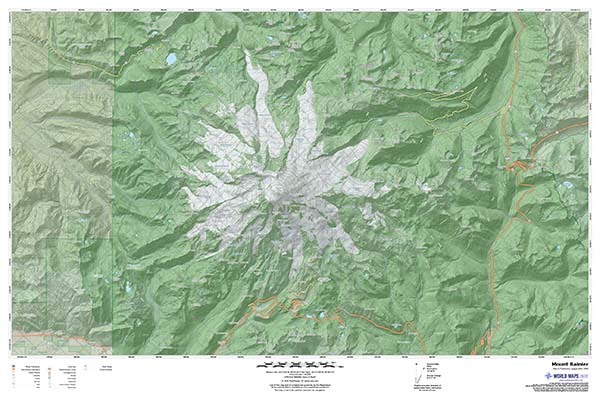 Mount Rainer Terrain Map