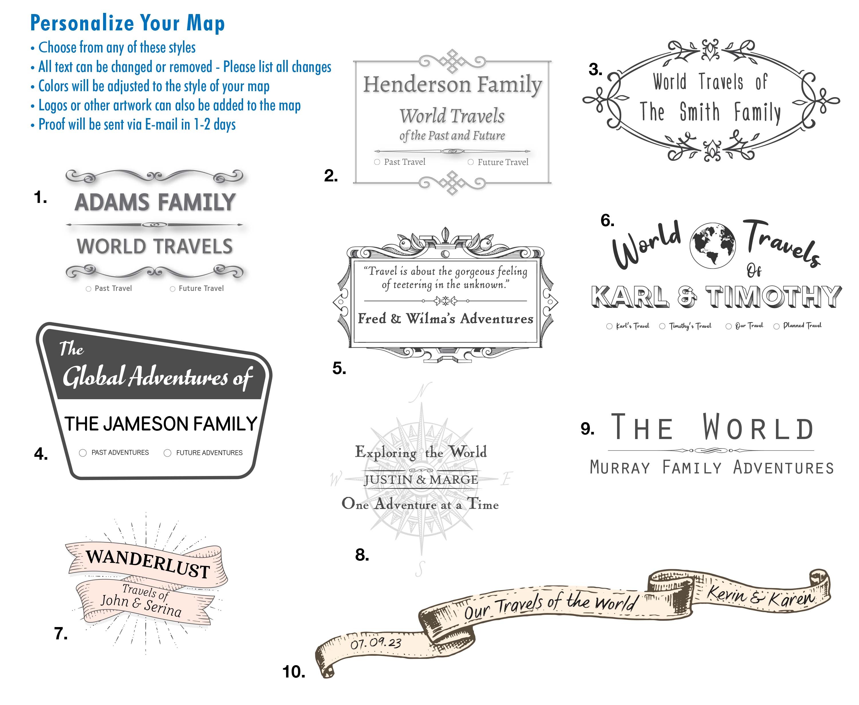 Personalization Template Styles