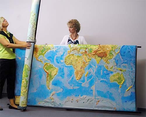 Large 3D Raised Relief Maps