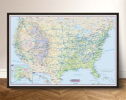 USA Wall Maps - Entire Collection