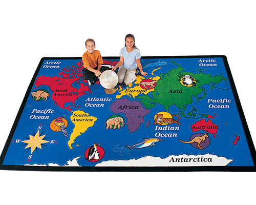 Classroom Map Rugs  