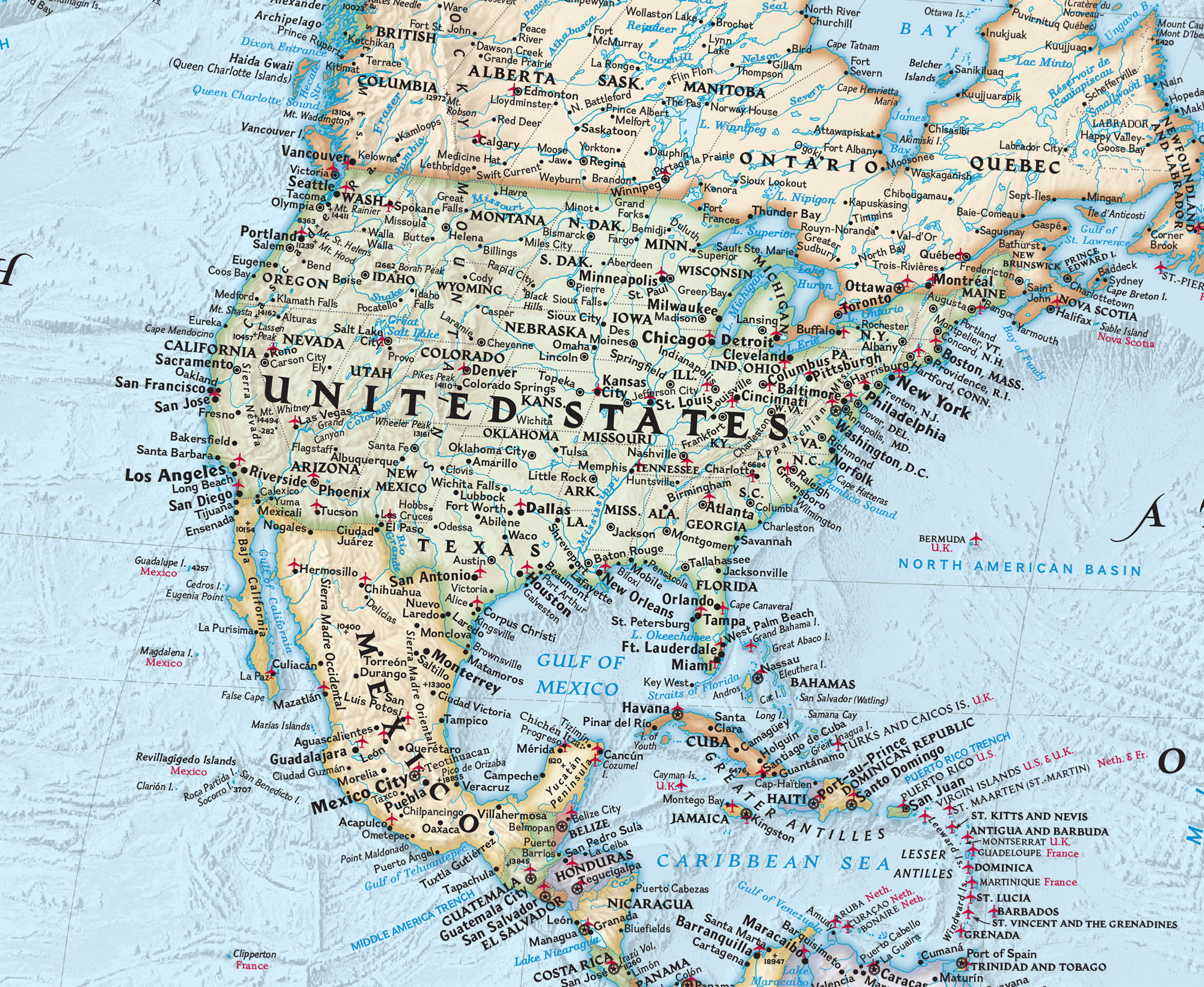 National Geographic World Political Wall Map - 125th Anniversary