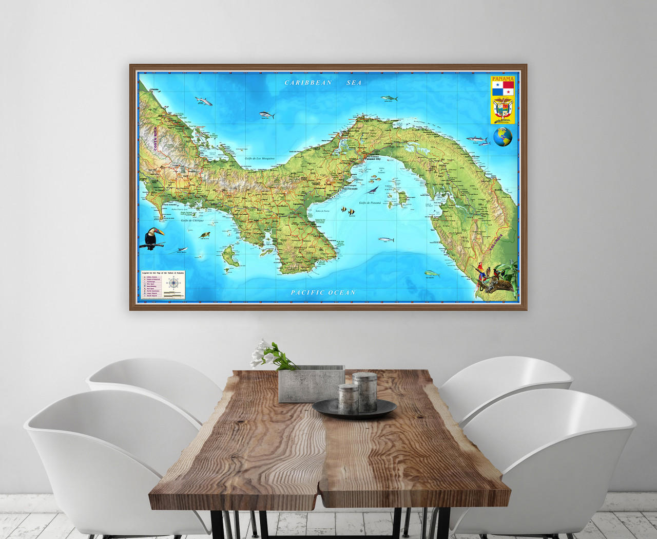 Compart Maps Panama Wall Map by Compart Maps | World Maps Online
