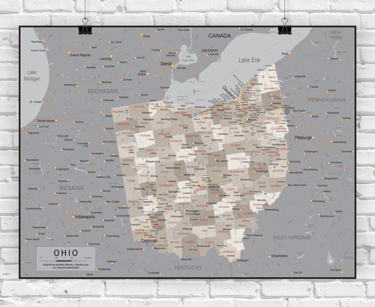 Maps Of Ohio Collection Of Maps Of Ohio State Usa Maps Of The Usa