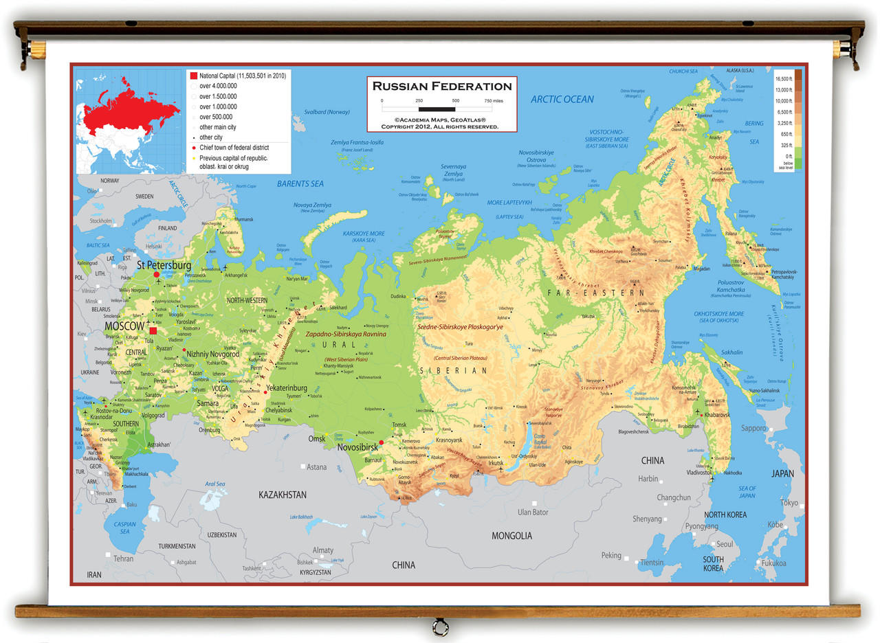 Russia Physical Features Map Academia Russia Physical Lg 55518 38579.1692294080 