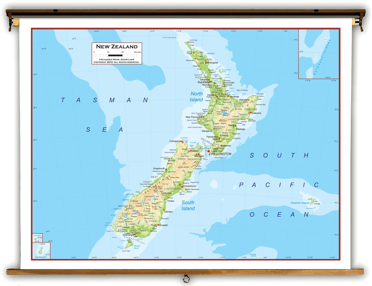 New Zealand Physical Map Academia Newzealand Physical Lg 88426 86334.1692294168 