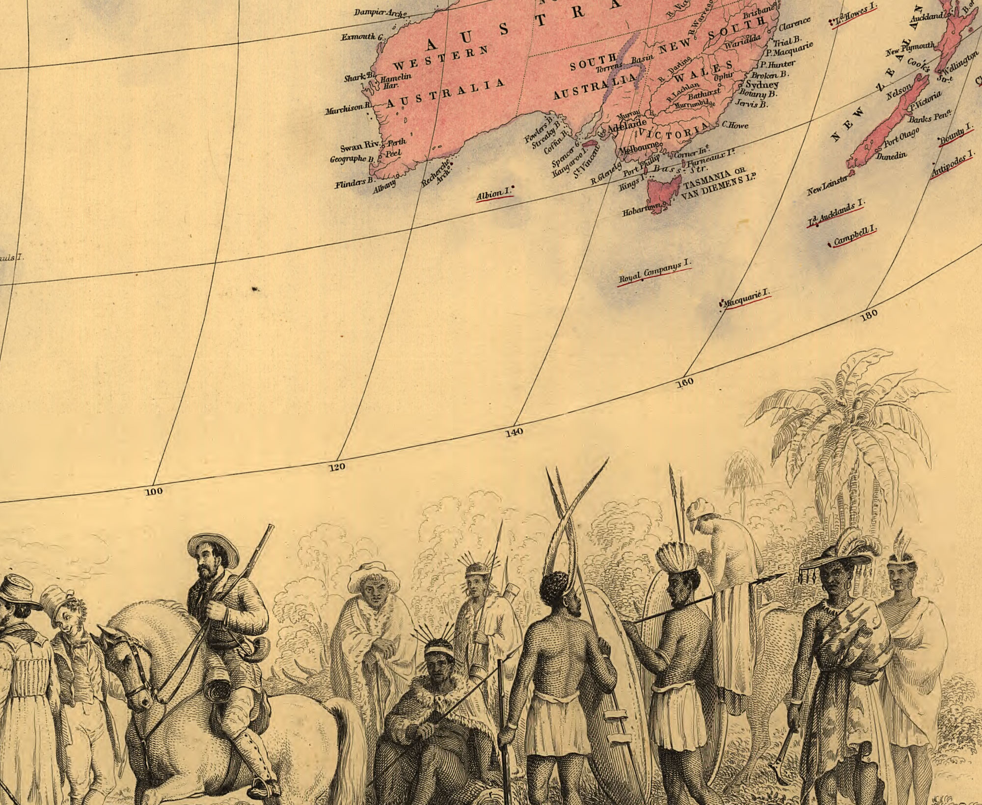 Historic Map - World Map - British Empire - 1850's | World Maps Online