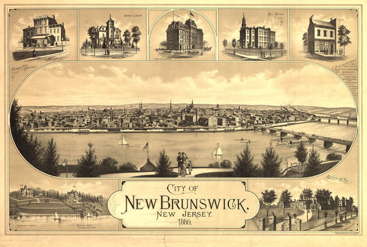 Map Of New Brunswick New Jersey