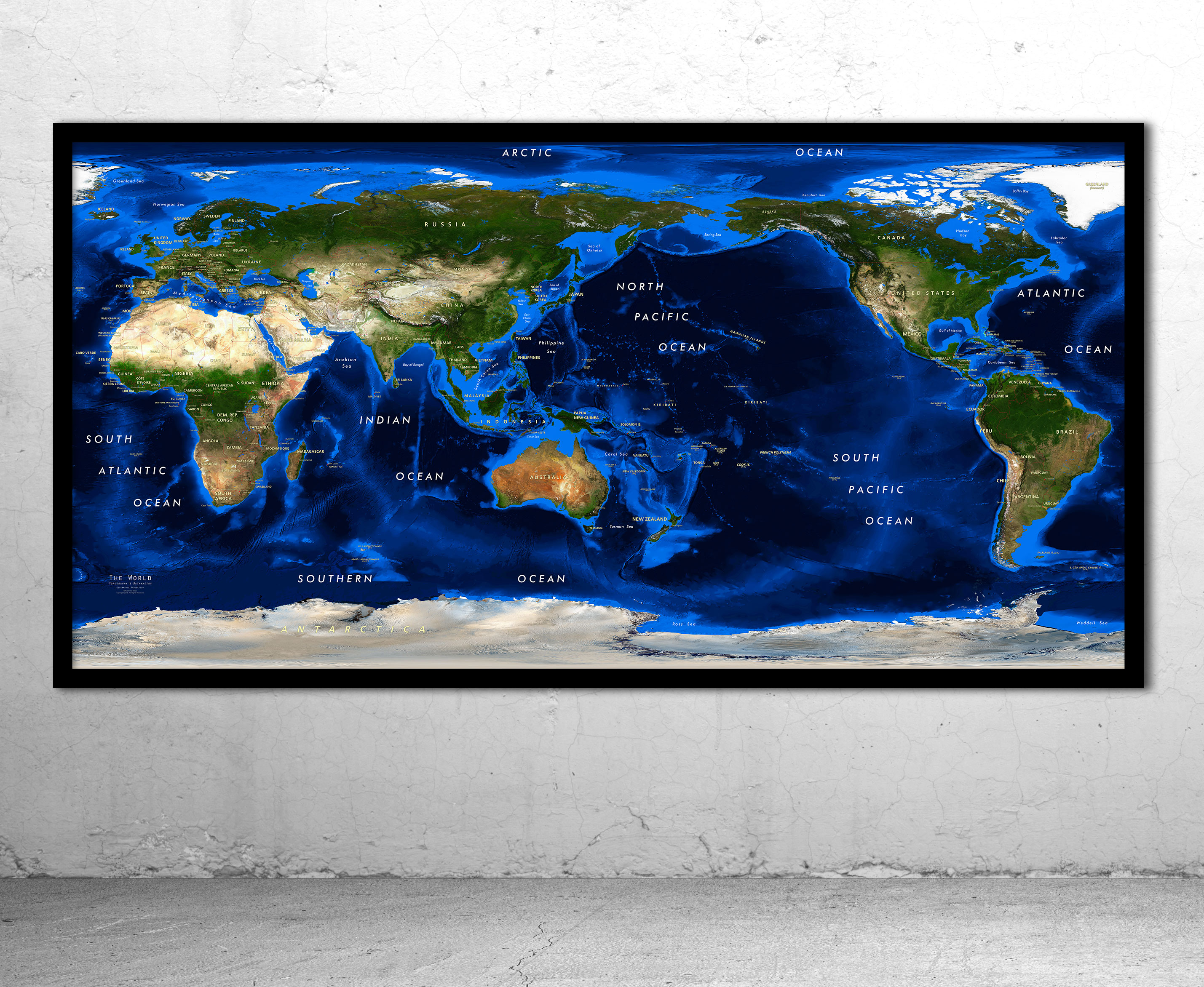 Pacific Rim Map Outline