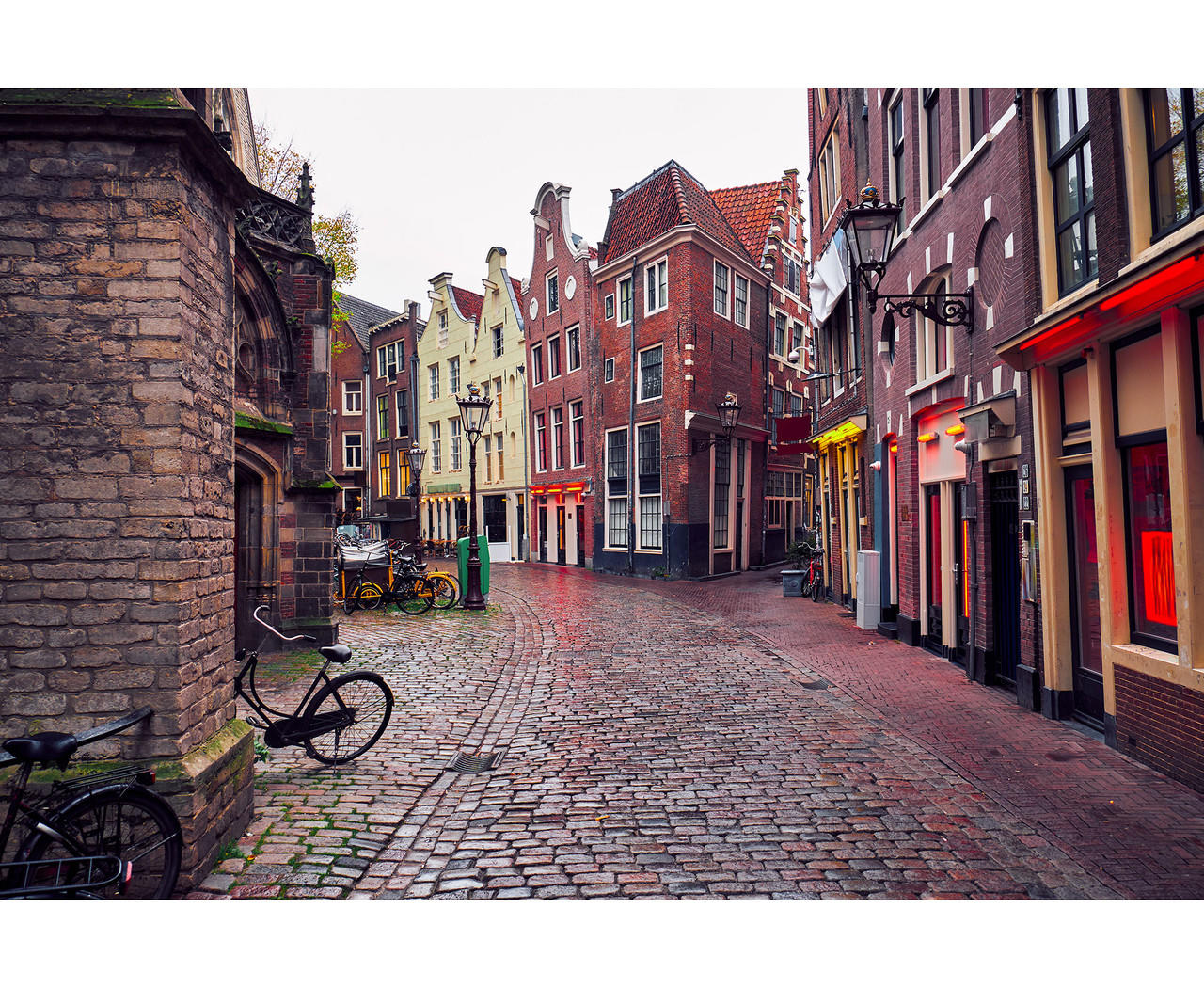 Red Light District Amsterdam Street View Wall Mural World Maps Online