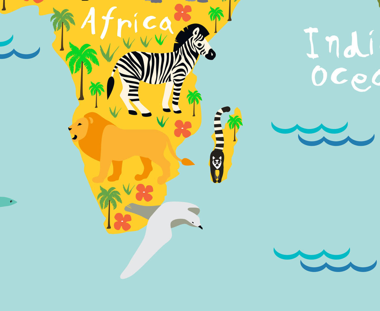 continent of africa clipart for kids