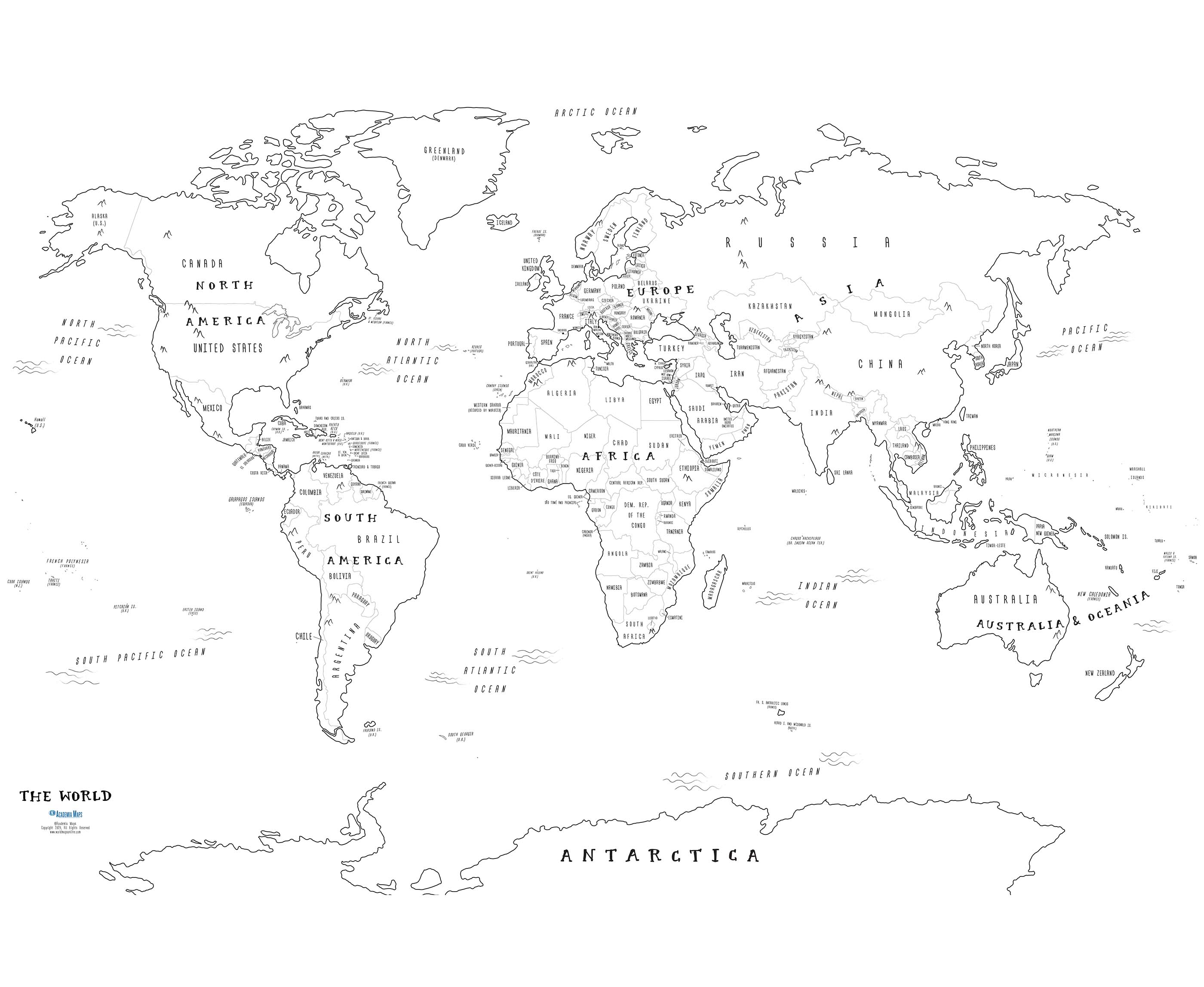 world map coloring online