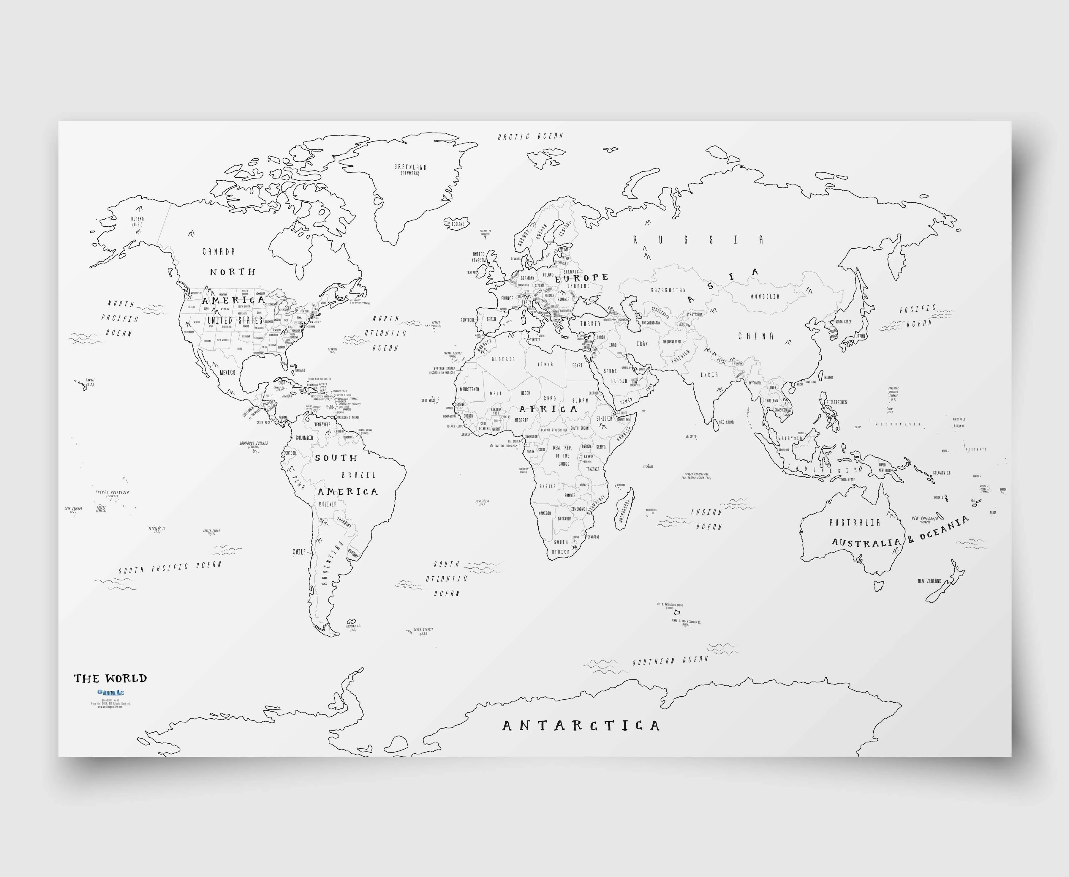 40 Coloring Pages Maps World Map Coloring Page Coloring 640x640