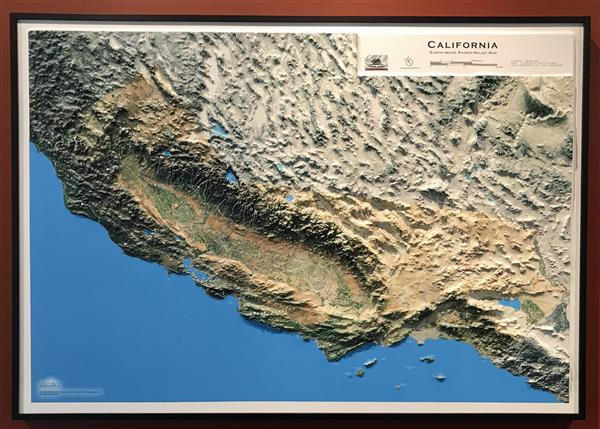 california relief map making from a project