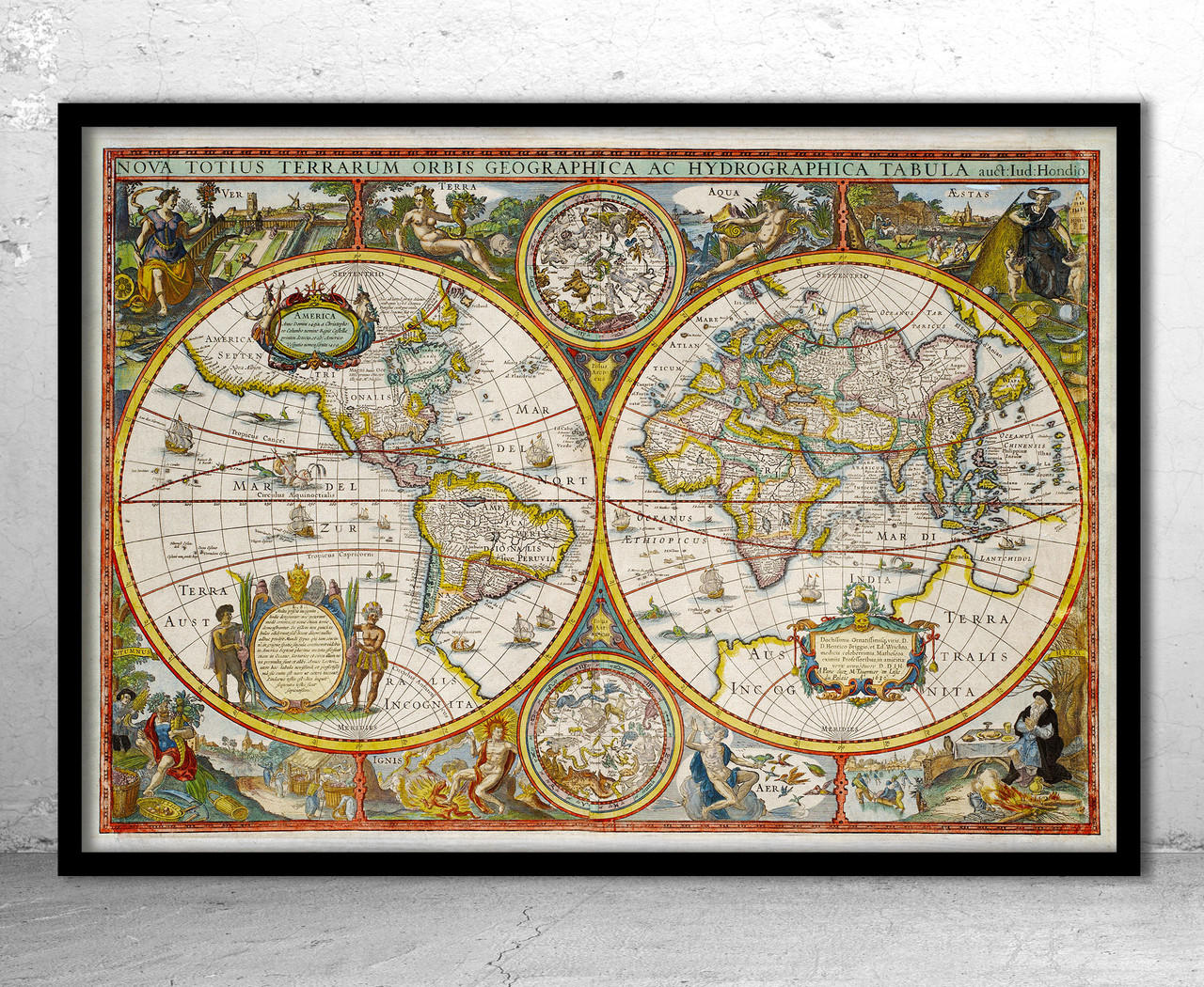 vintage prints old world maps