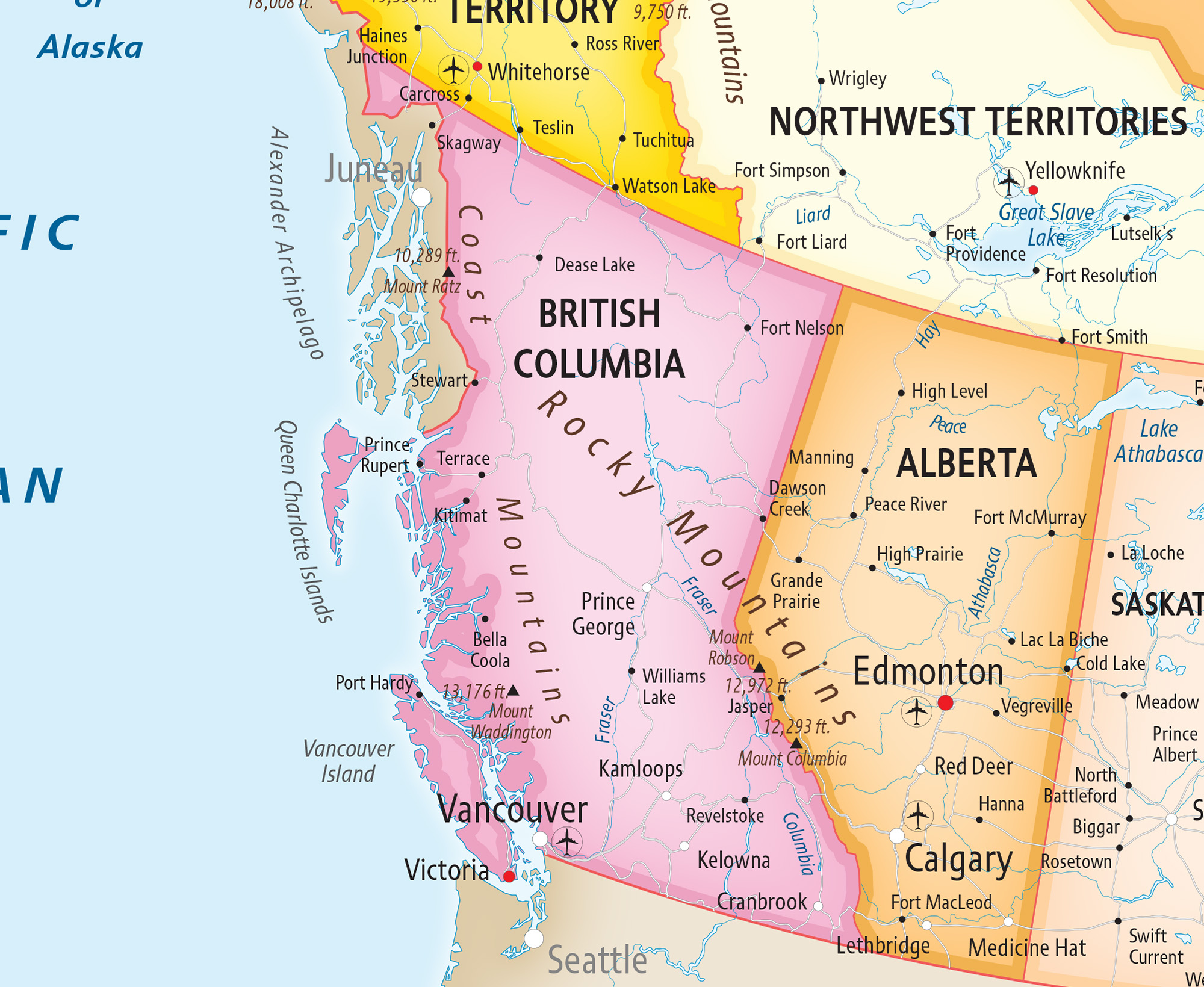 British Columbia World Map