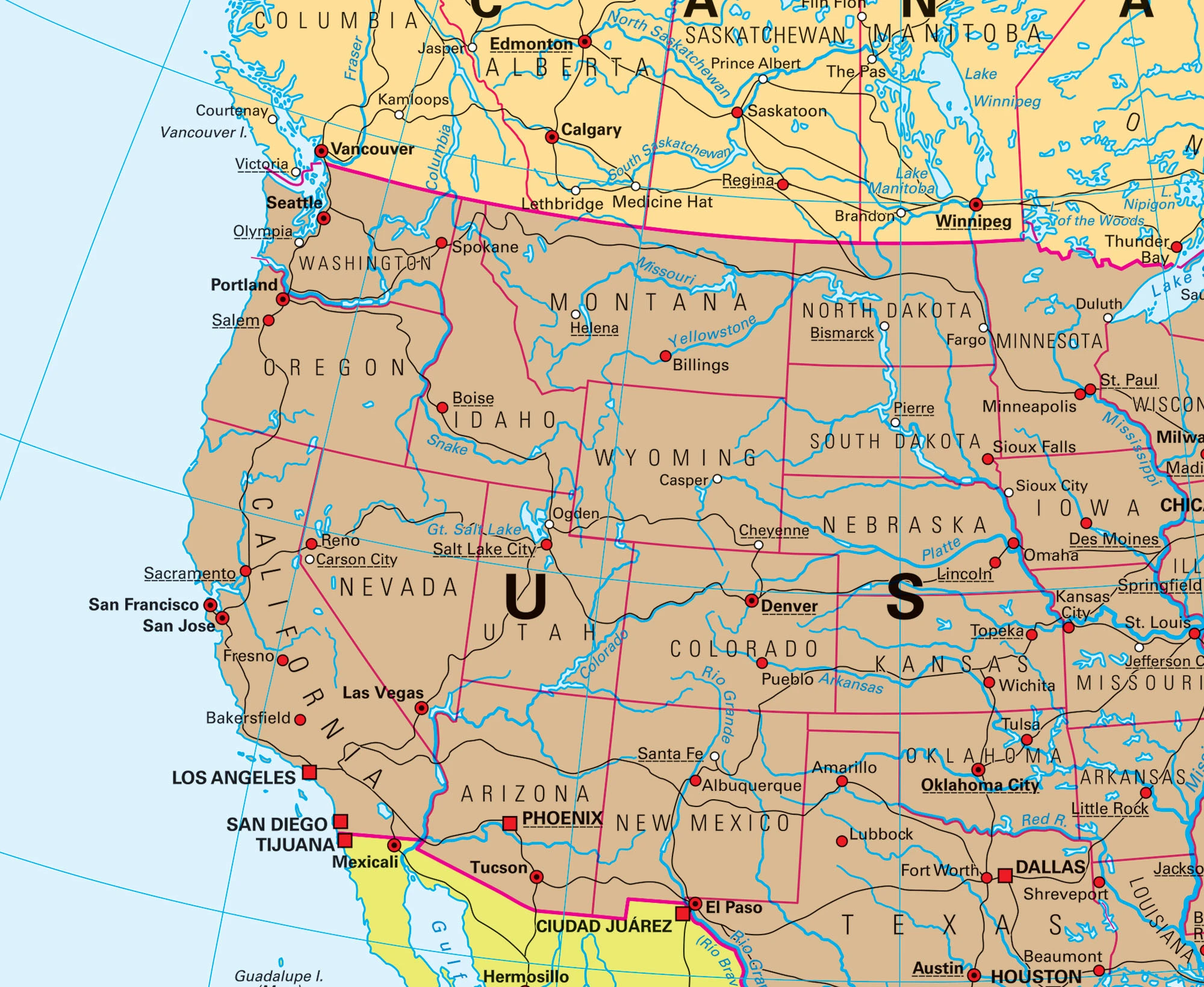 Political Map Of Western North America North America Map Of 1647,