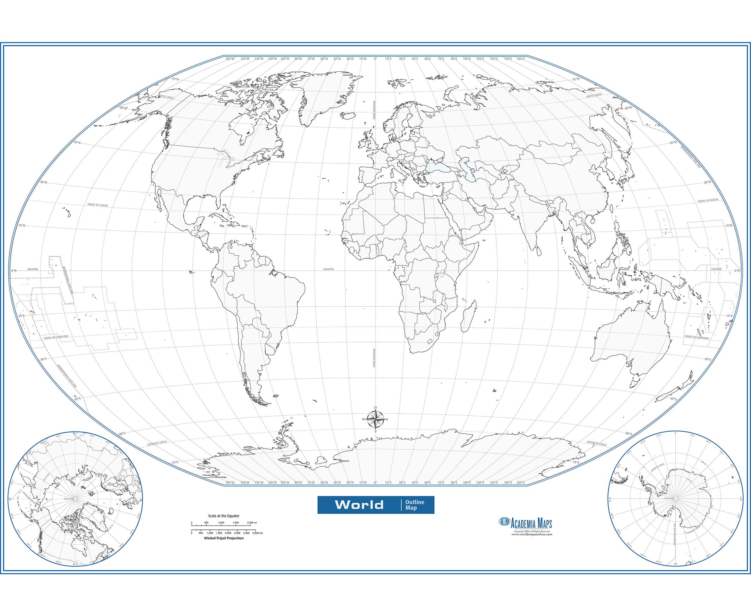 world outline map