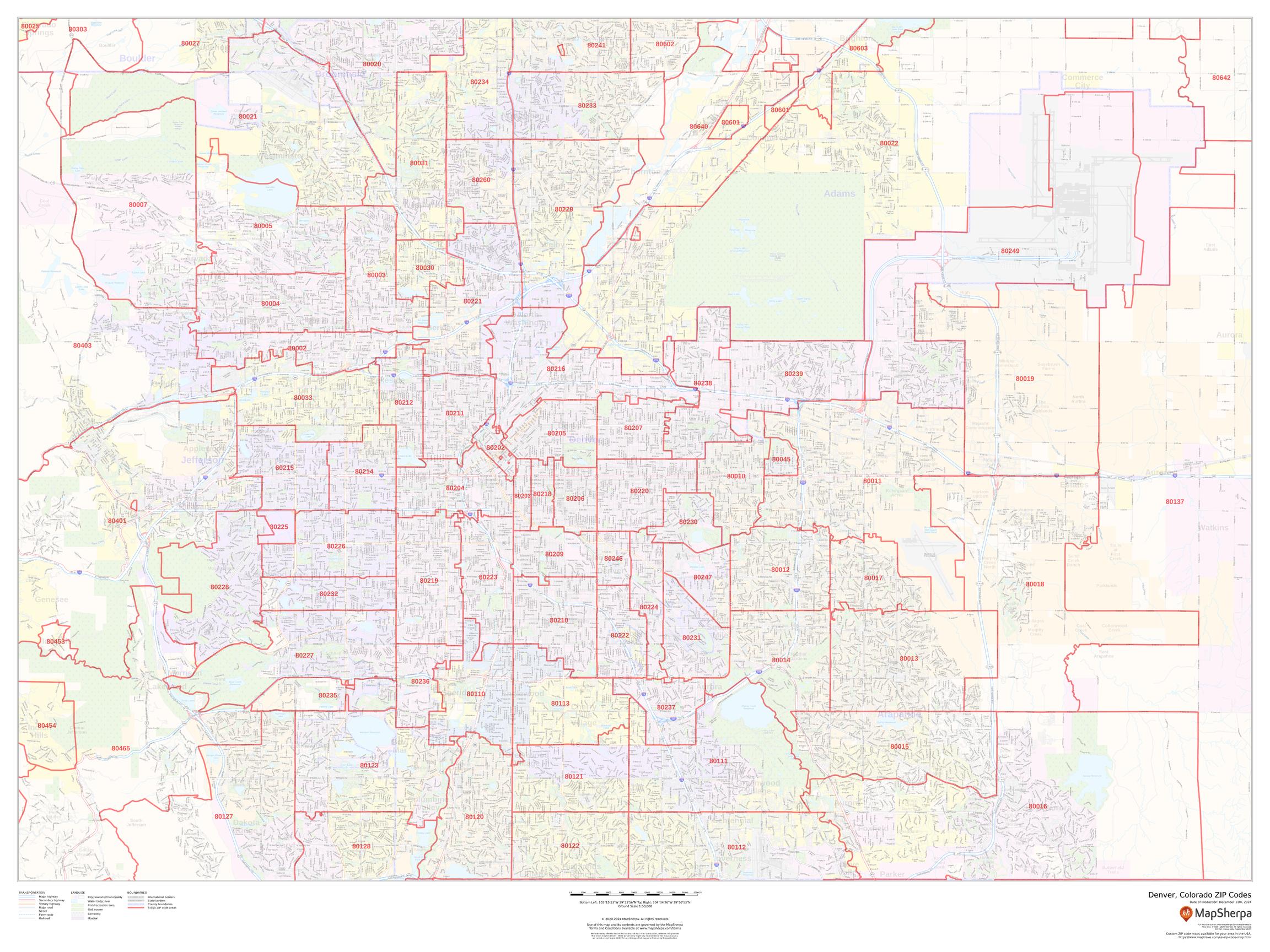 Denver Area Zip Code Map Colorado Map Zip Code Map Denver Area