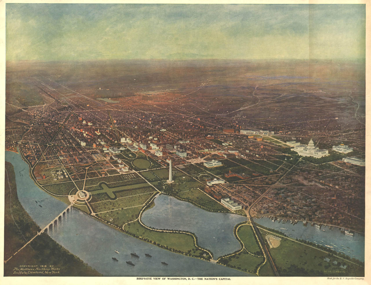 Maps　Historic　DC　Map　World　Online　Washington,　1916