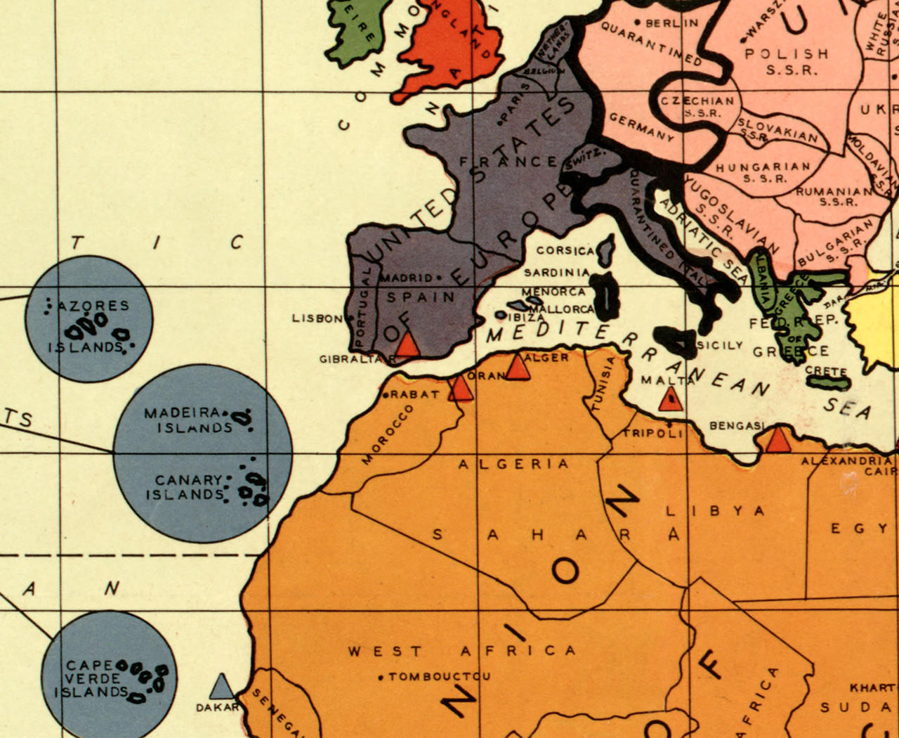 Outline of the Post-War New World Map - Alternate Timelines Group