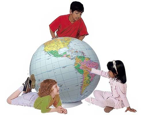 Inflatable World Globes