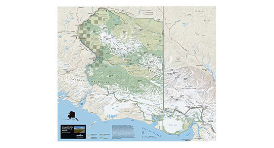 National Park Map Raised Relief Maps
