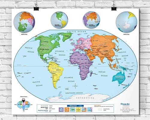 Pre-K to 1st Grade Classroom Wall Maps
