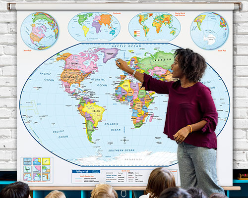 World Map Chart  The Scholastic Teacher Store