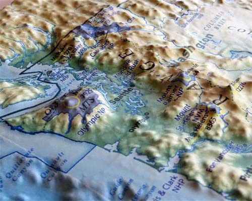 3D Raised Relief Maps