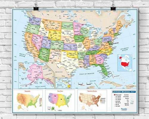 Middle School Classroom Wall Maps
