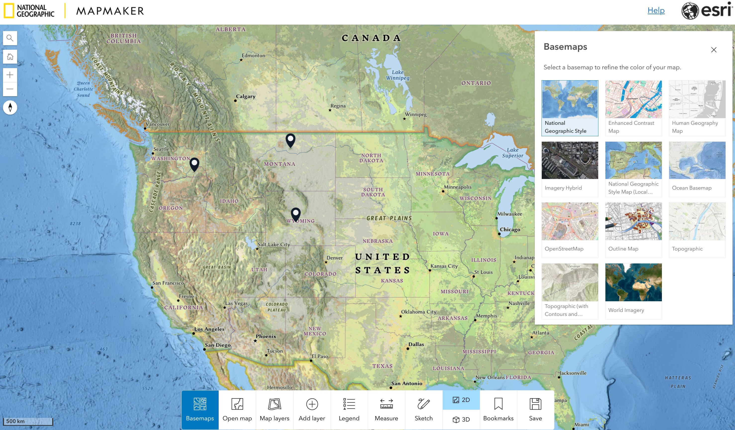 5 Interactive Mapping Tools That Are Changing Education World Maps Online   National Geographic Mapmaker Interactive 